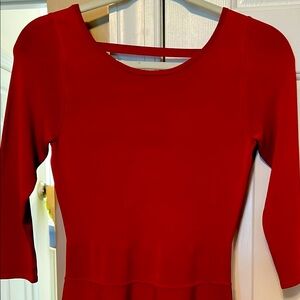 Guess V-Neck Red Dress NWT